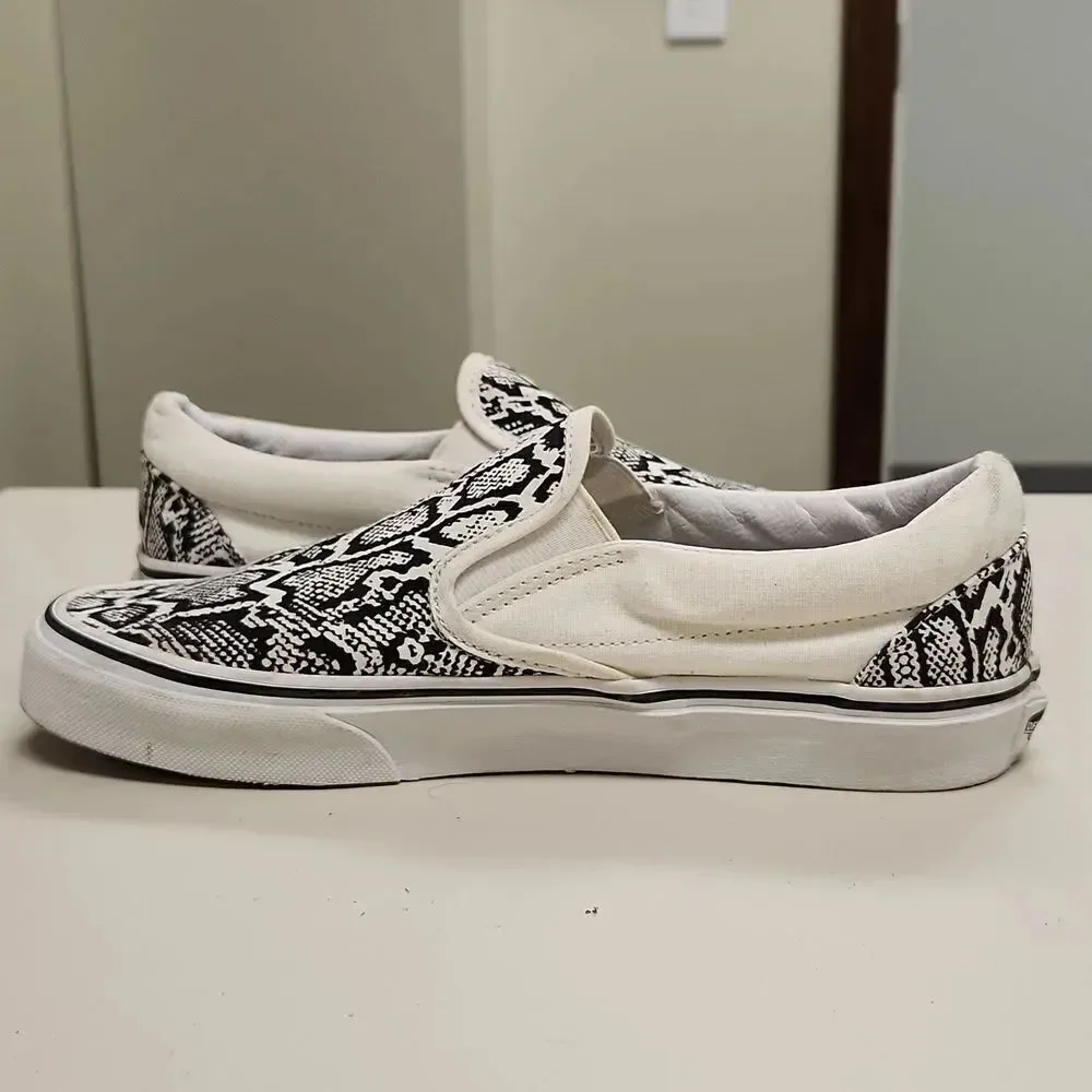 Vans Python Slip On Shoes Unisex M7 W 8.5